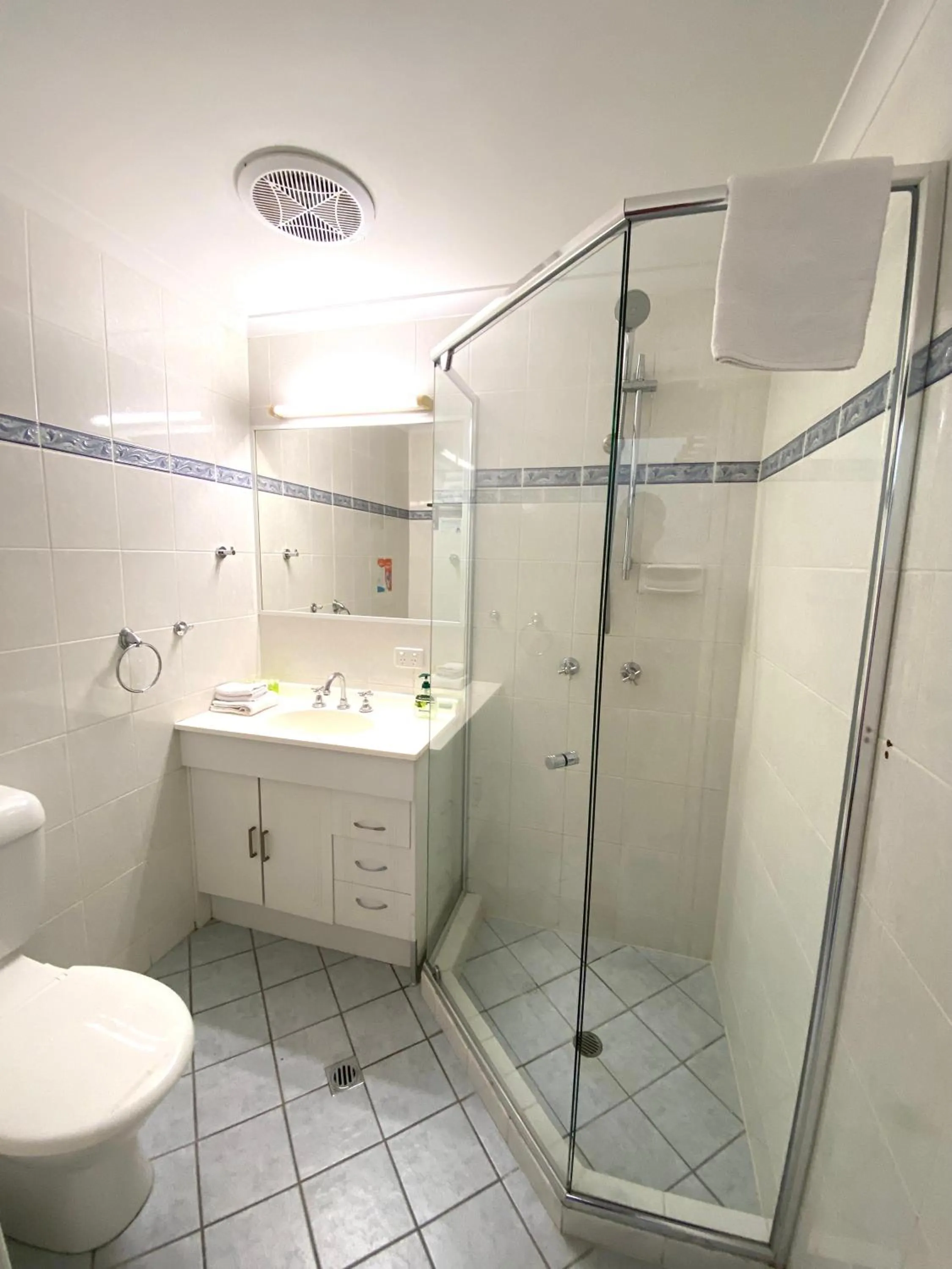 Shower in Hampton Court Apartments