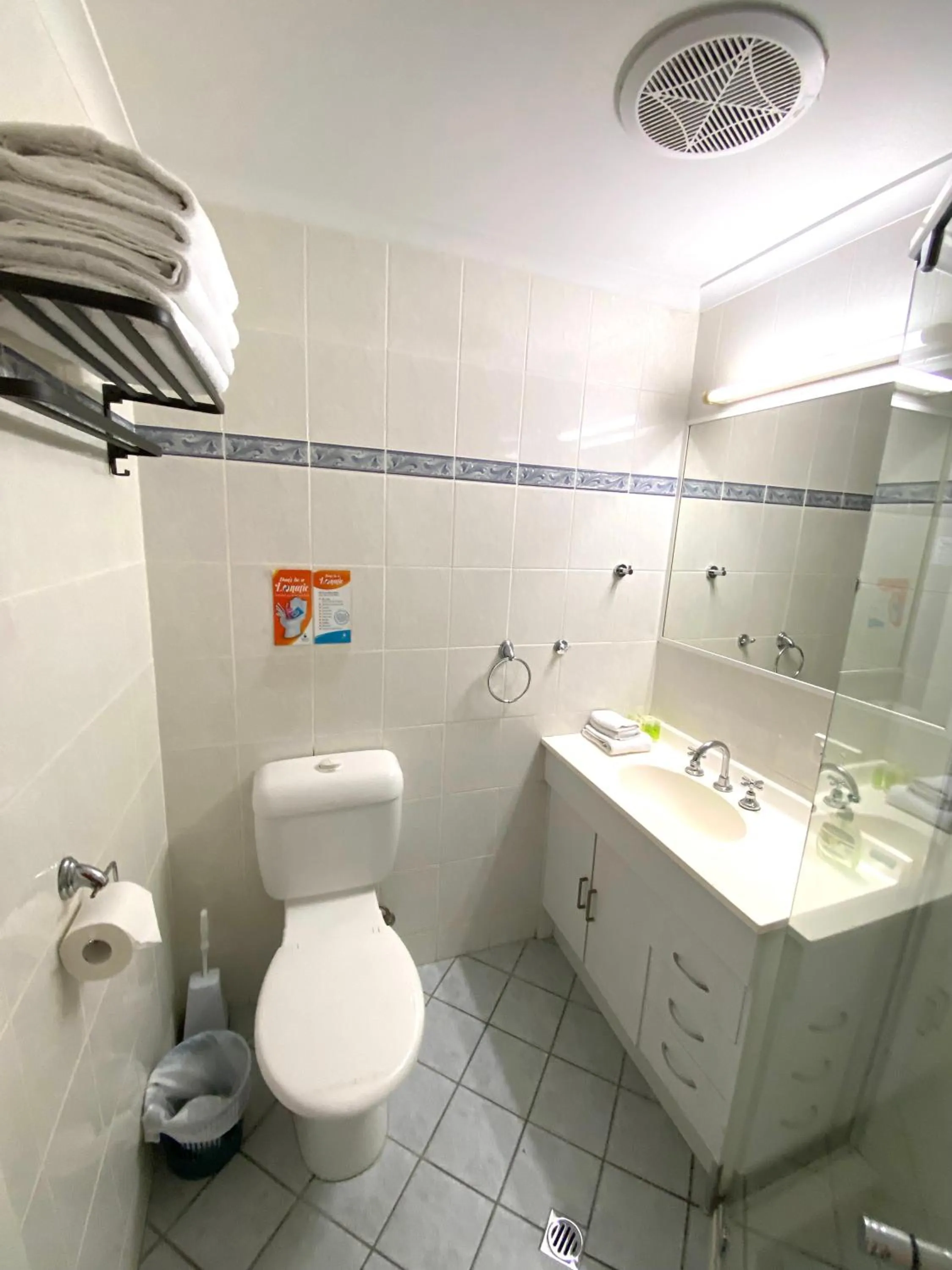 Toilet in Hampton Court Apartments