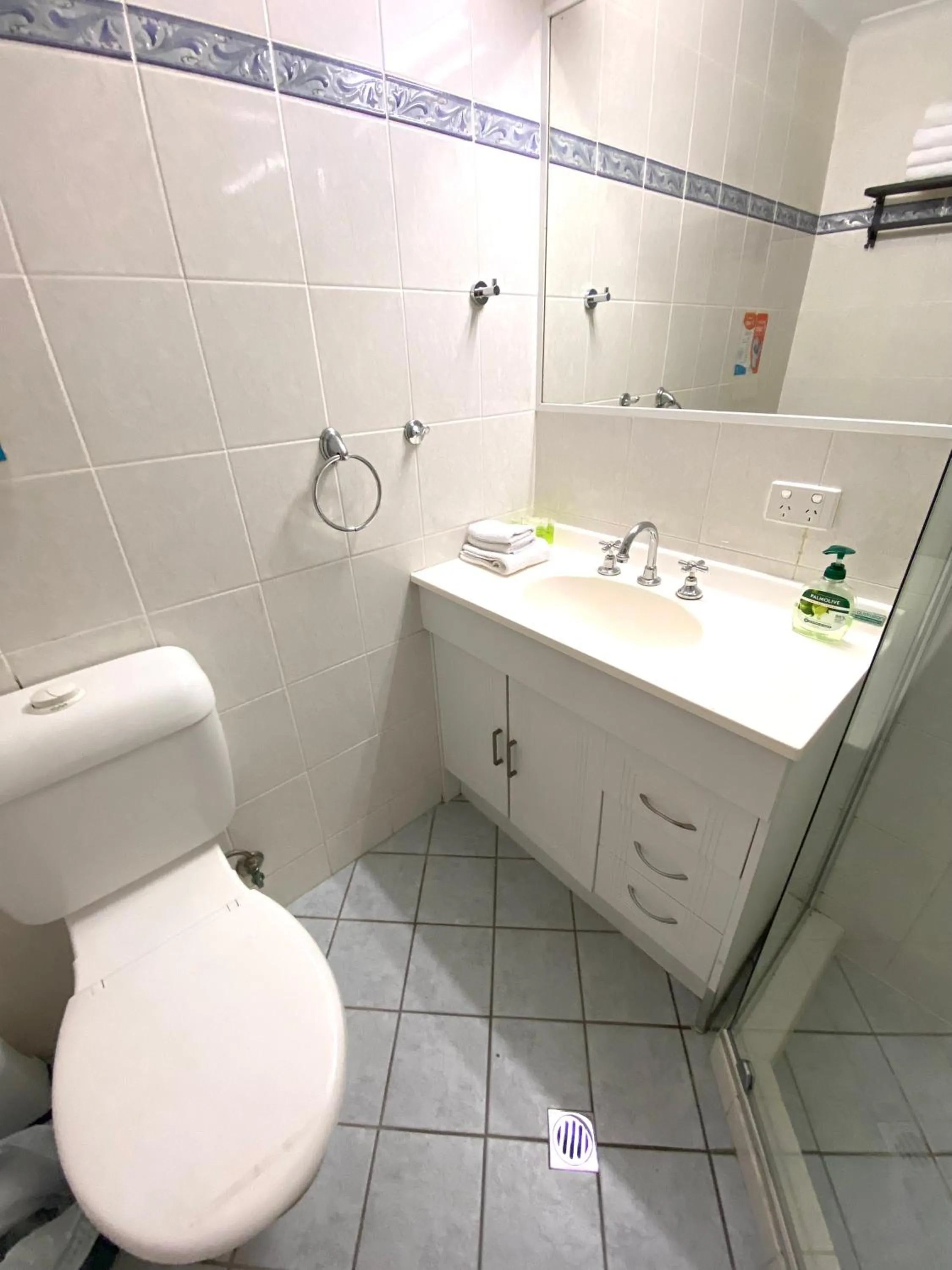 Toilet in Hampton Court Apartments