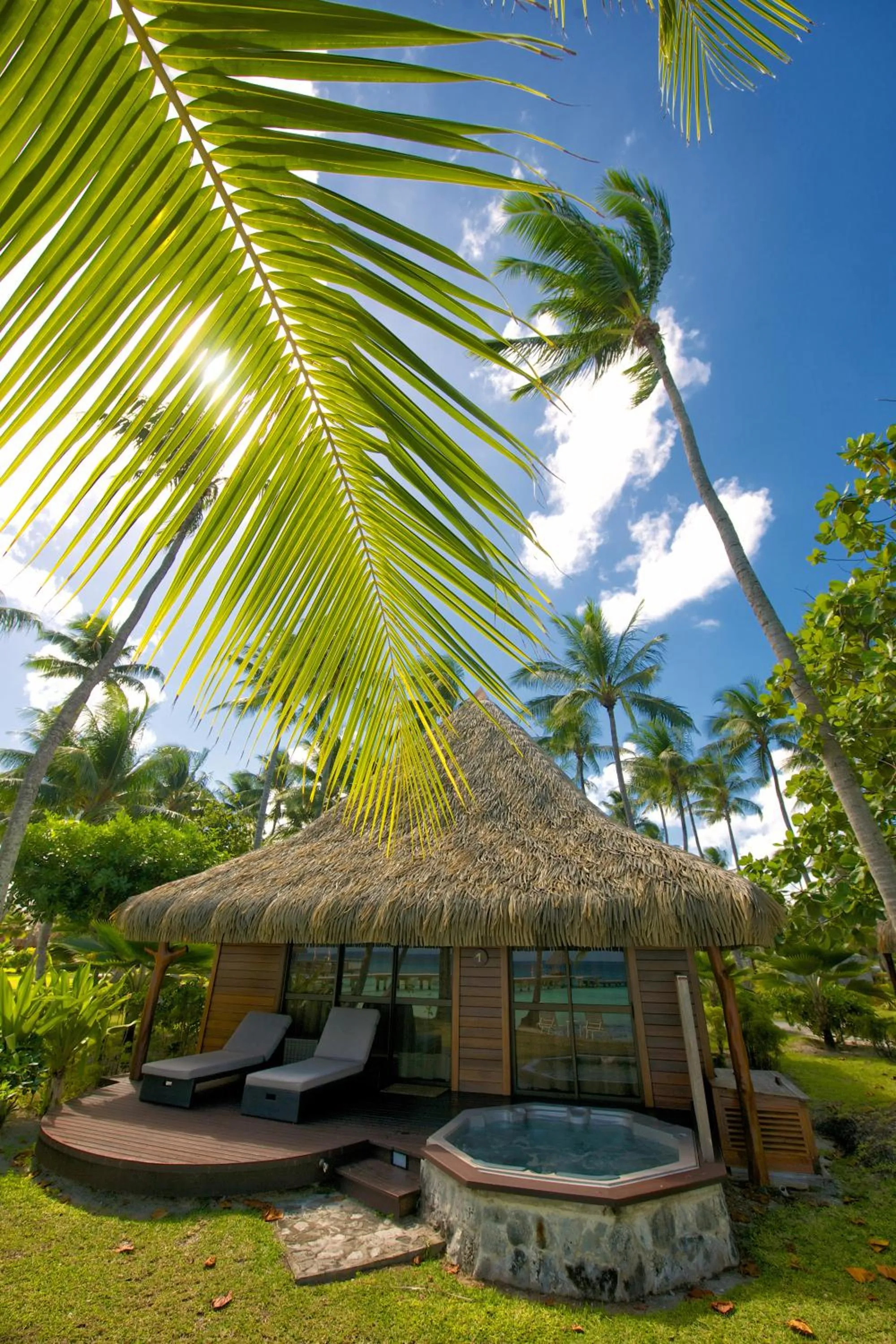 sunbed in Hotel Kia Ora Resort & Spa