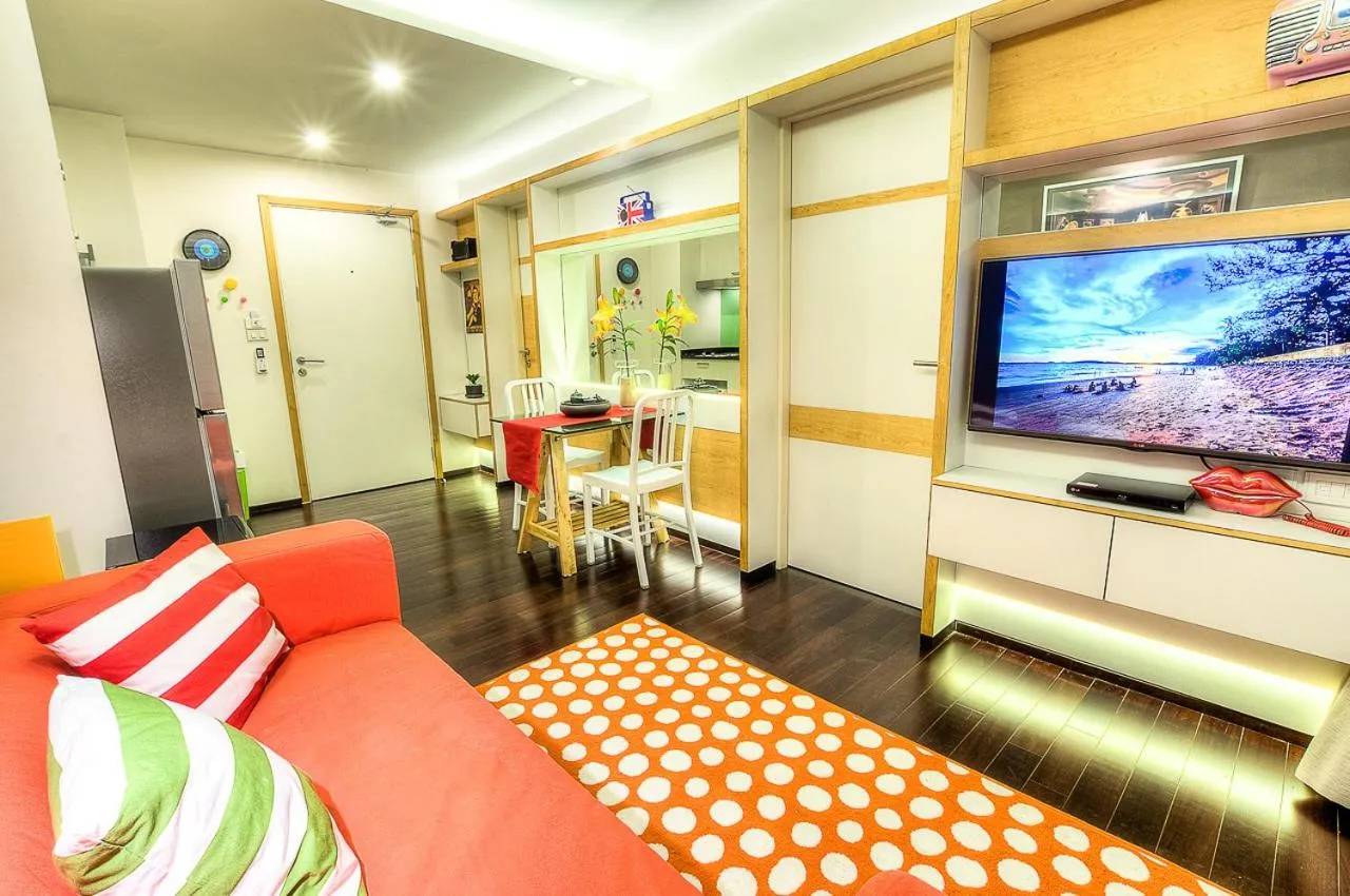 Communal lounge/ TV room in The Title Boutique Phuket