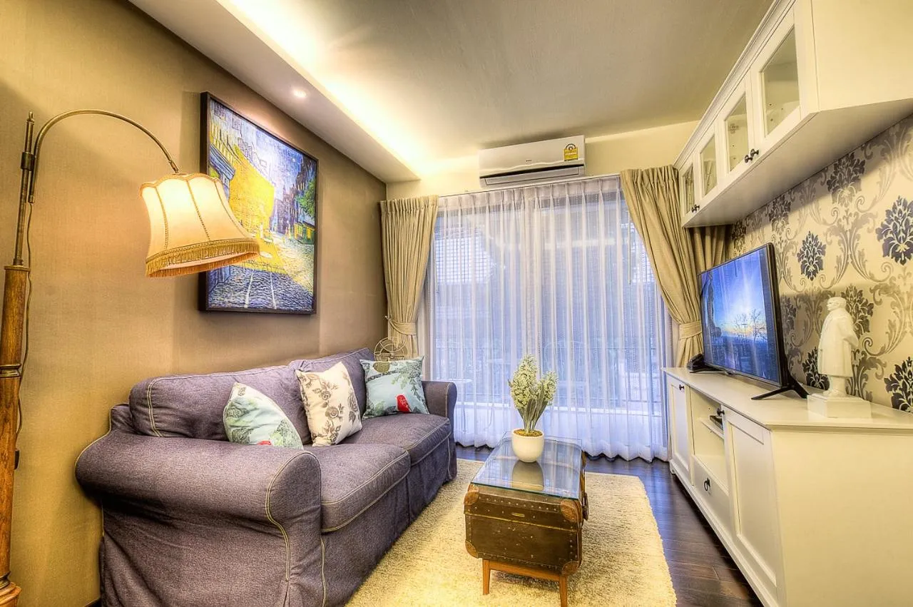 Communal lounge/ TV room in The Title Boutique Phuket