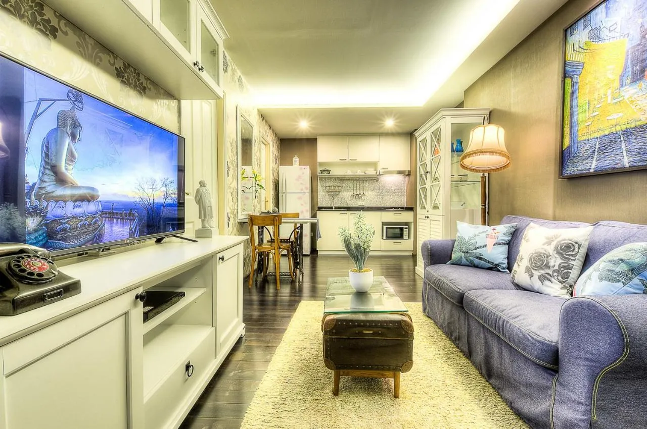 Communal lounge/ TV room in The Title Boutique Phuket