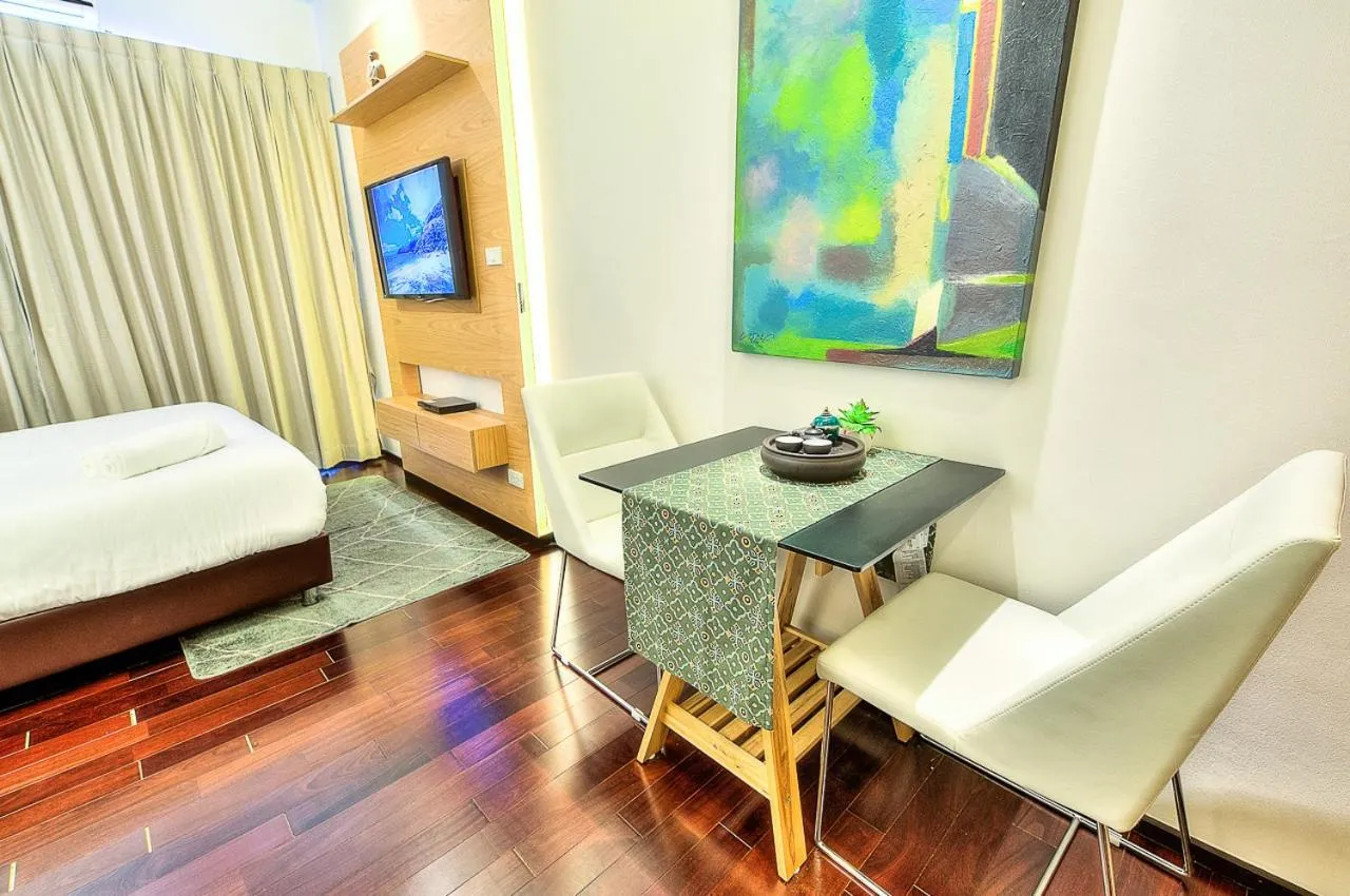 Dining area, Bed in The Title Boutique Phuket