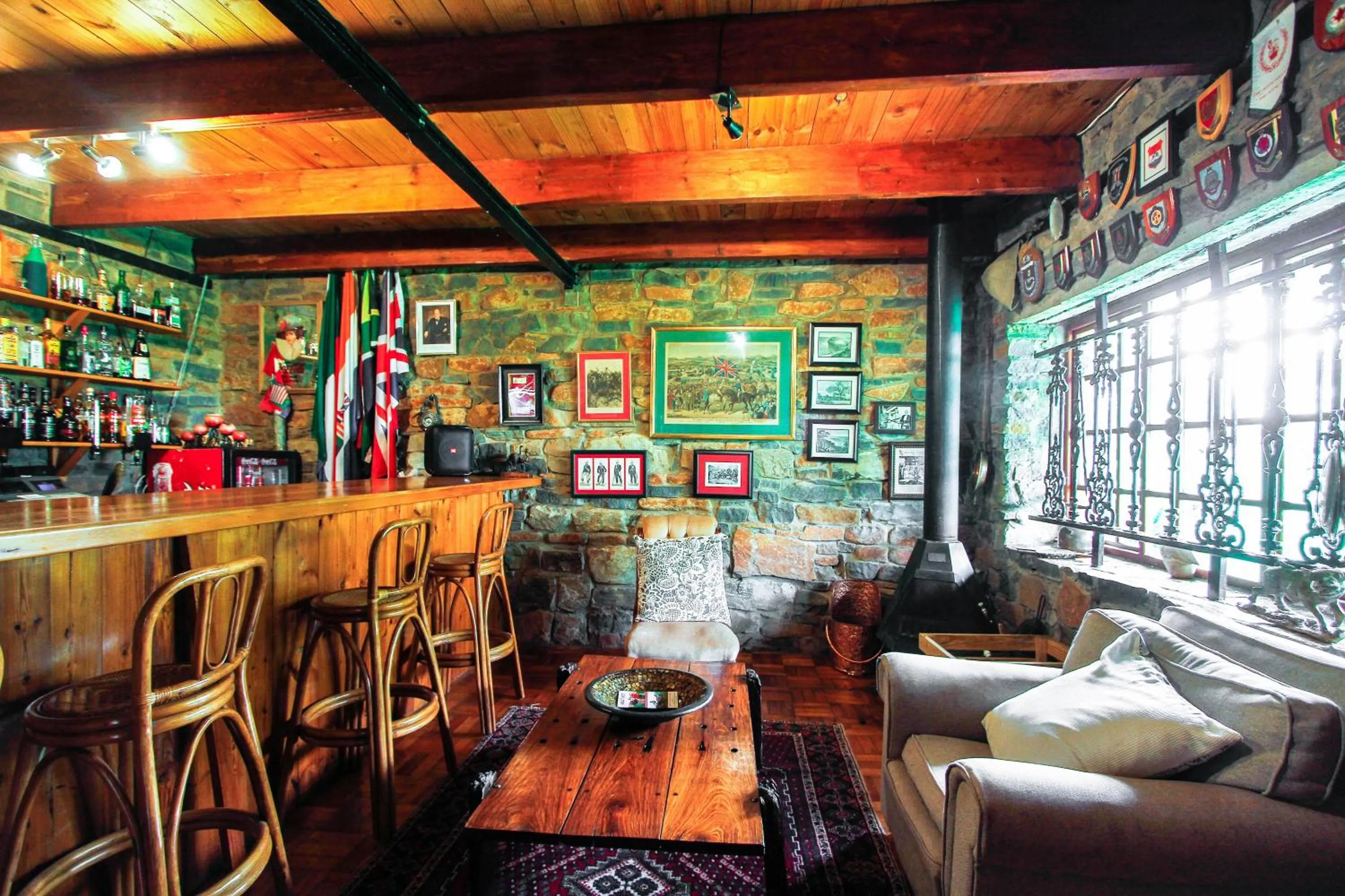 Lounge or bar in Spion Kop Lodge