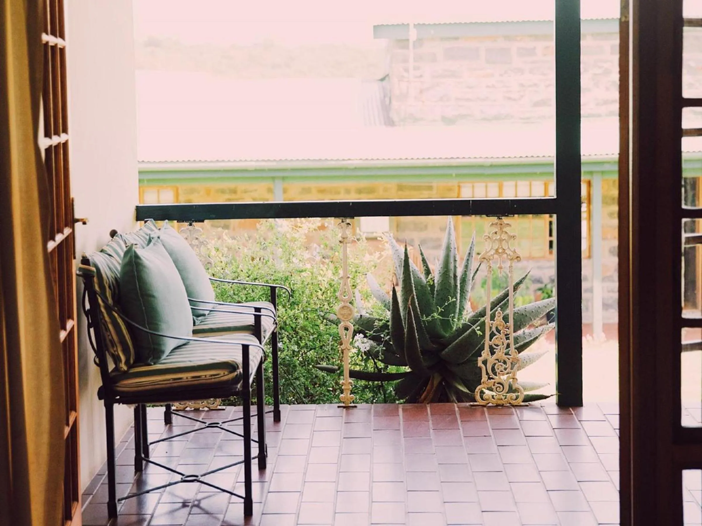 Seating area in Spion Kop Lodge