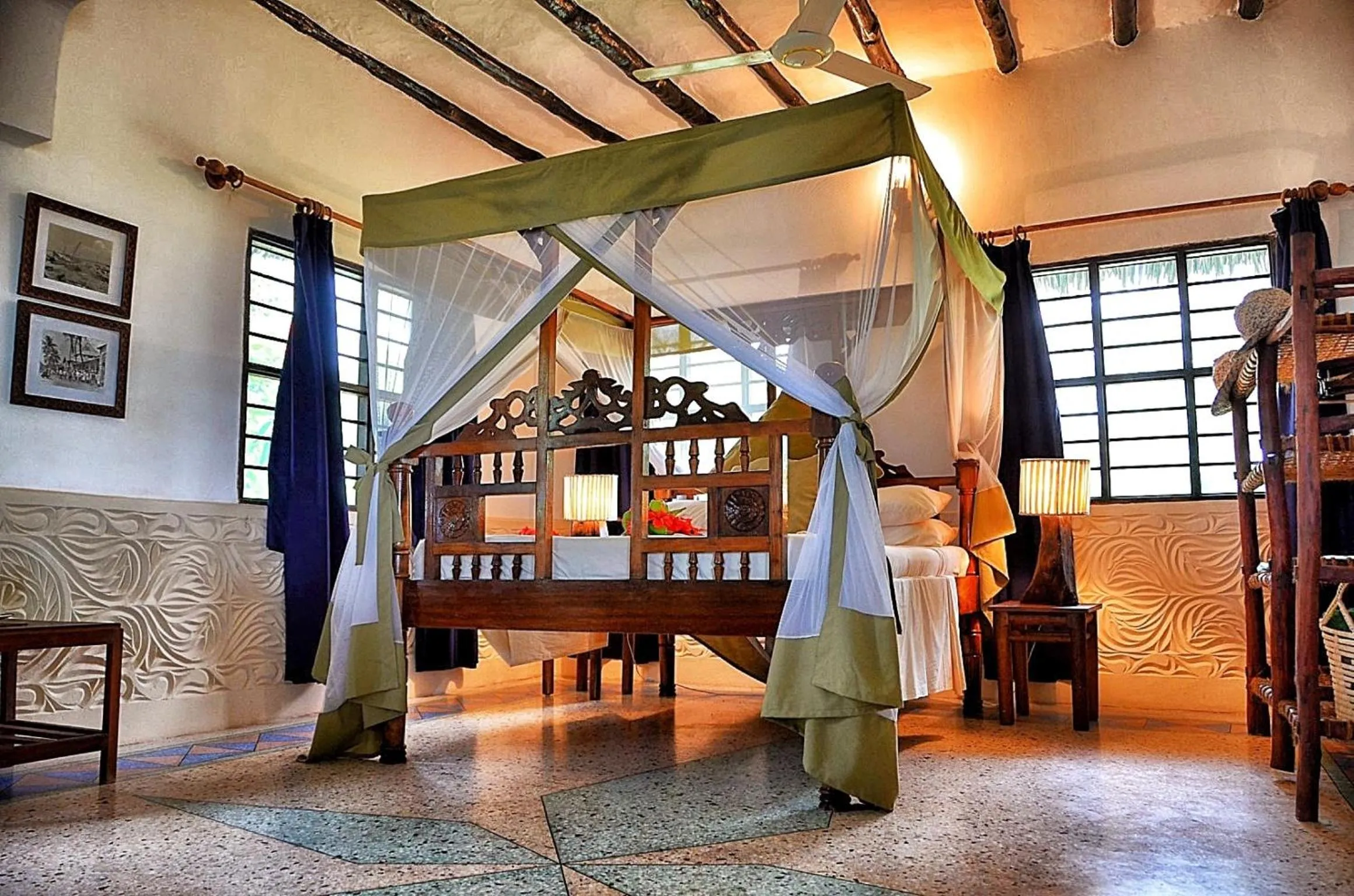 Bedroom, Bed in Pongwe Beach Hotel