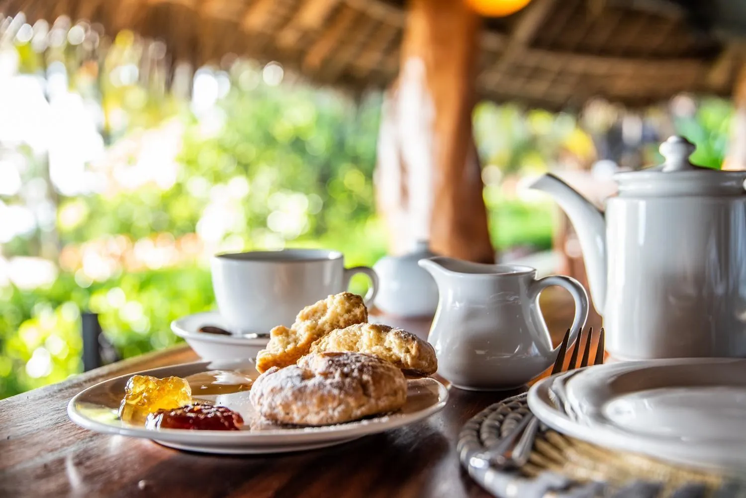 Breakfast in Pongwe Beach Hotel