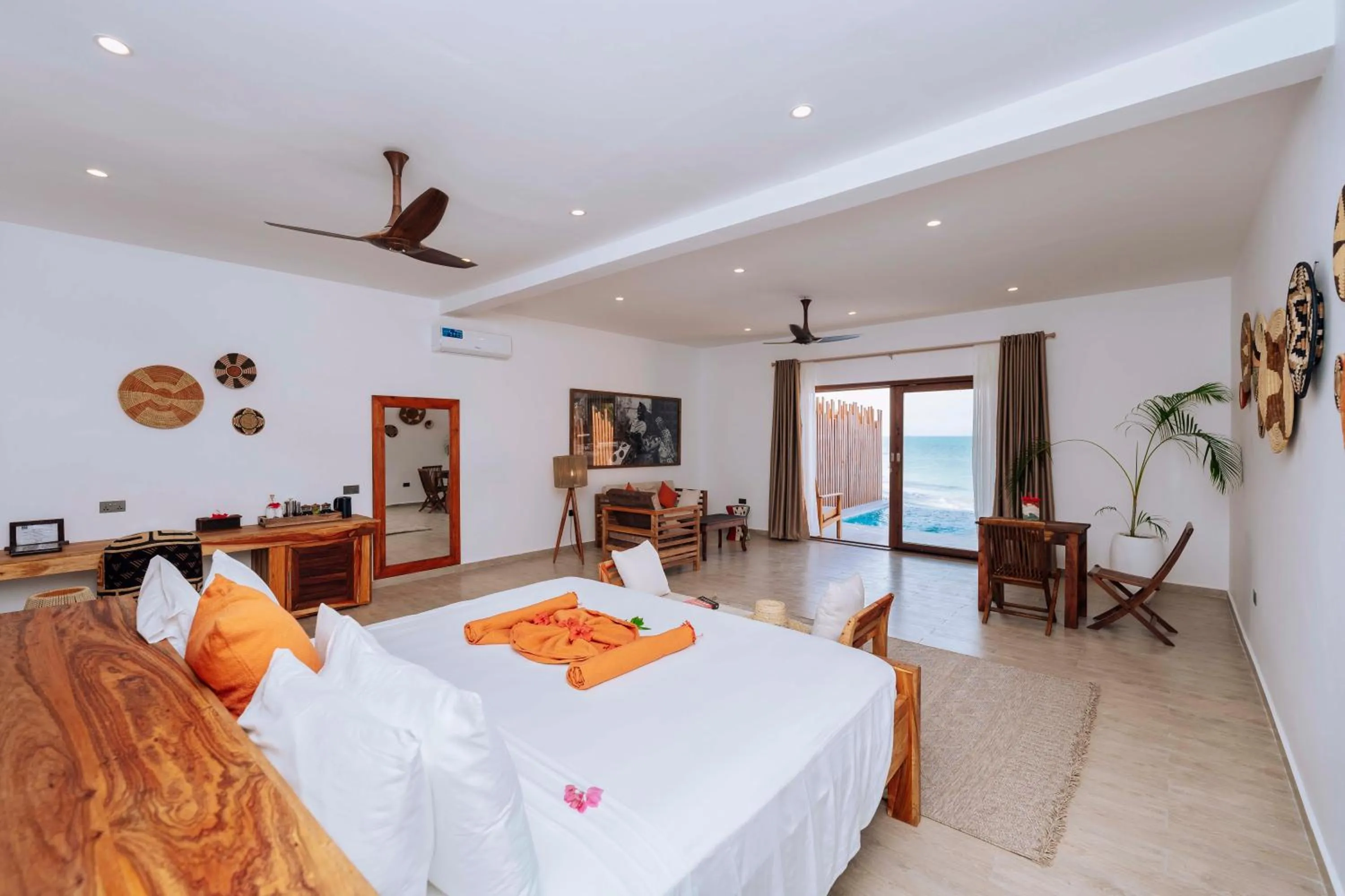 Bedroom in Pongwe Beach Hotel