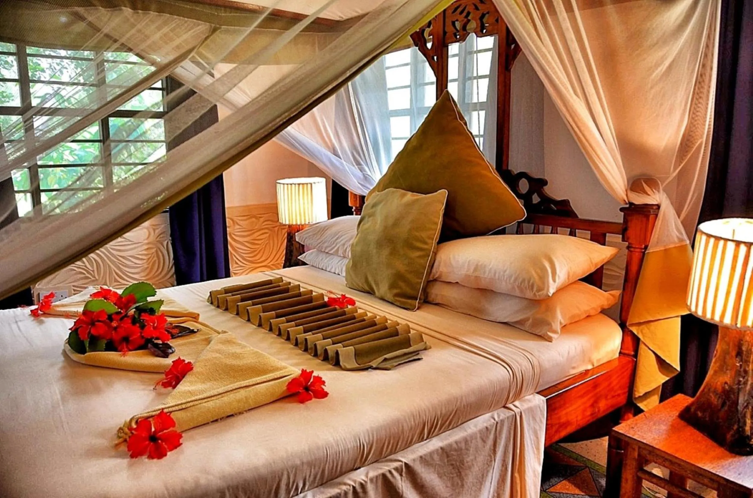 Bedroom, Bed in Pongwe Beach Hotel