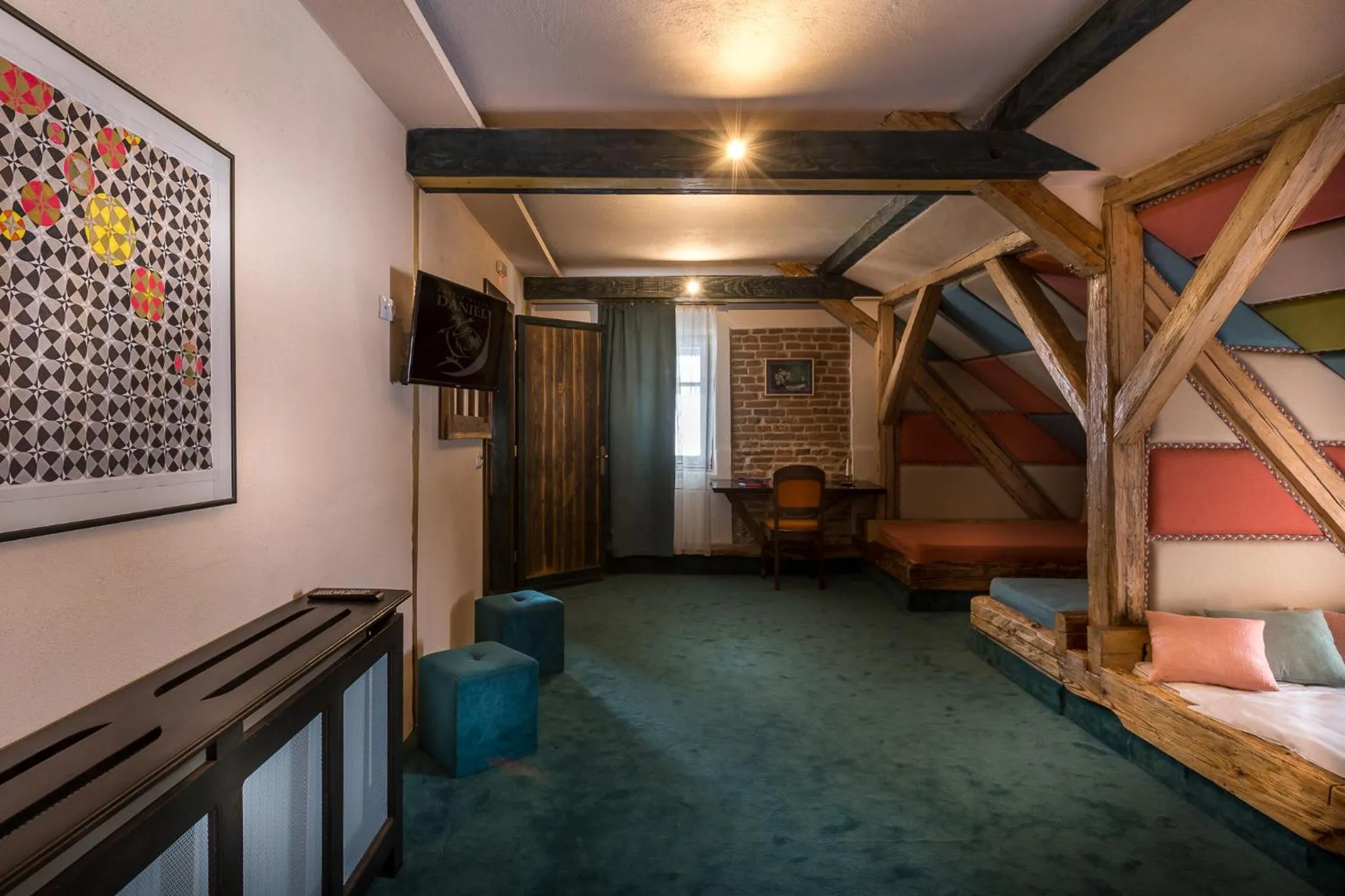 Bed in Castle Hotel Daniel