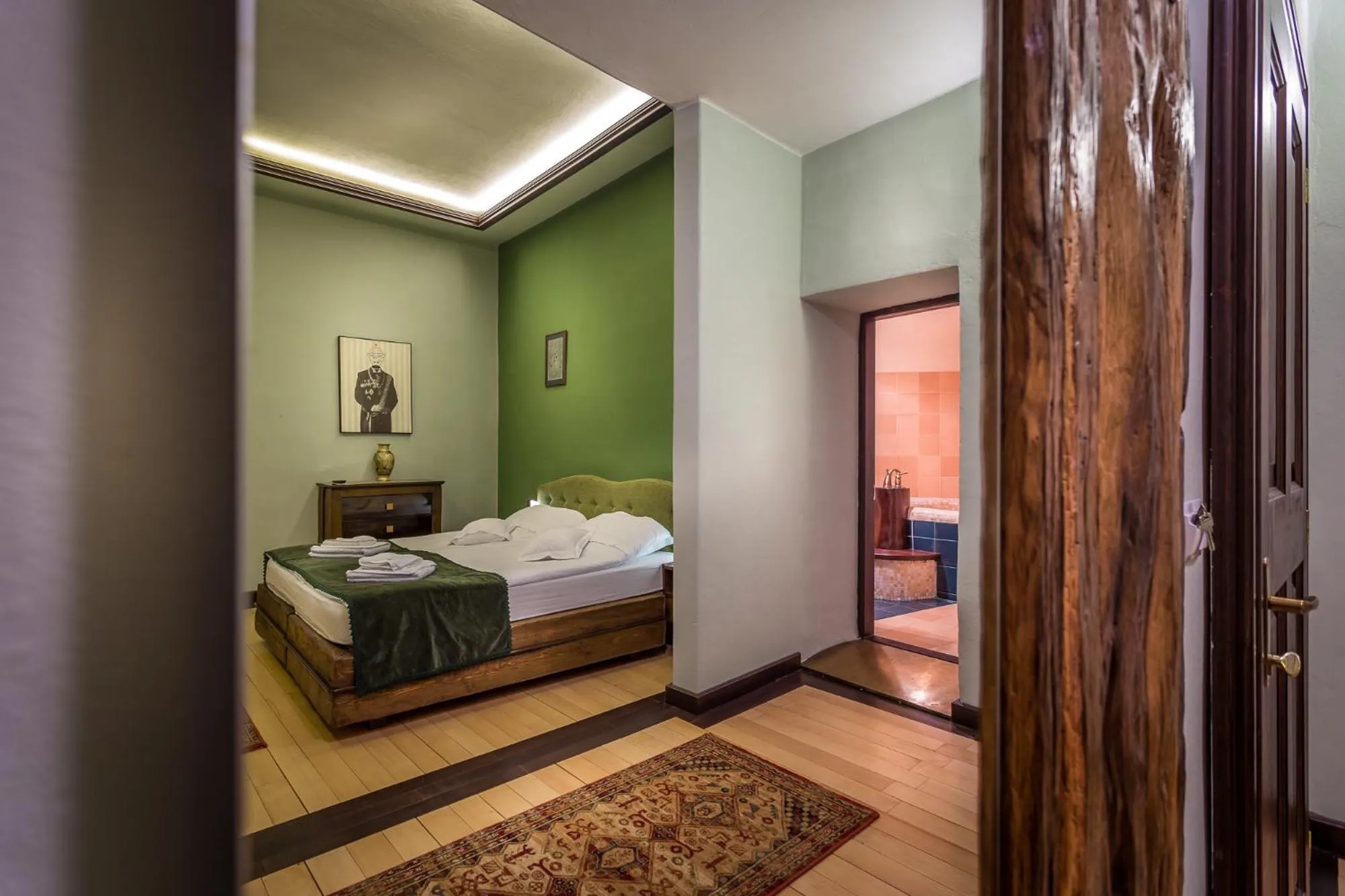 Bed in Castle Hotel Daniel