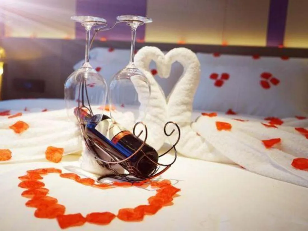 Bed in Lavande Hotel Shanghai Jing'an Shibei Gaoxin