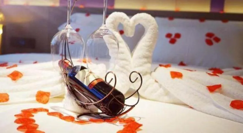 Bed in Lavande Hotel Shanghai Jing'an Shibei Gaoxin