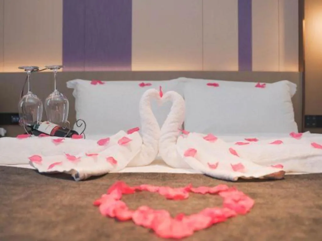 Bed in Lavande Hotel Shanghai Jing'an Shibei Gaoxin