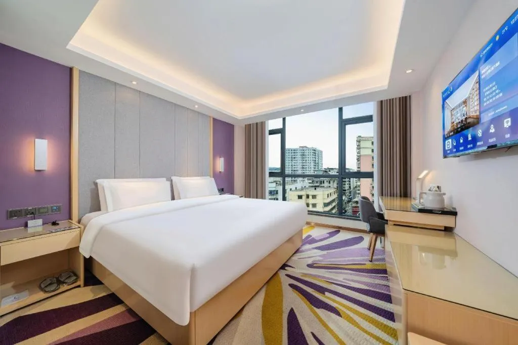 Bed in Lavande Hotel Shaoguan Bainian East Street Fengcai Building