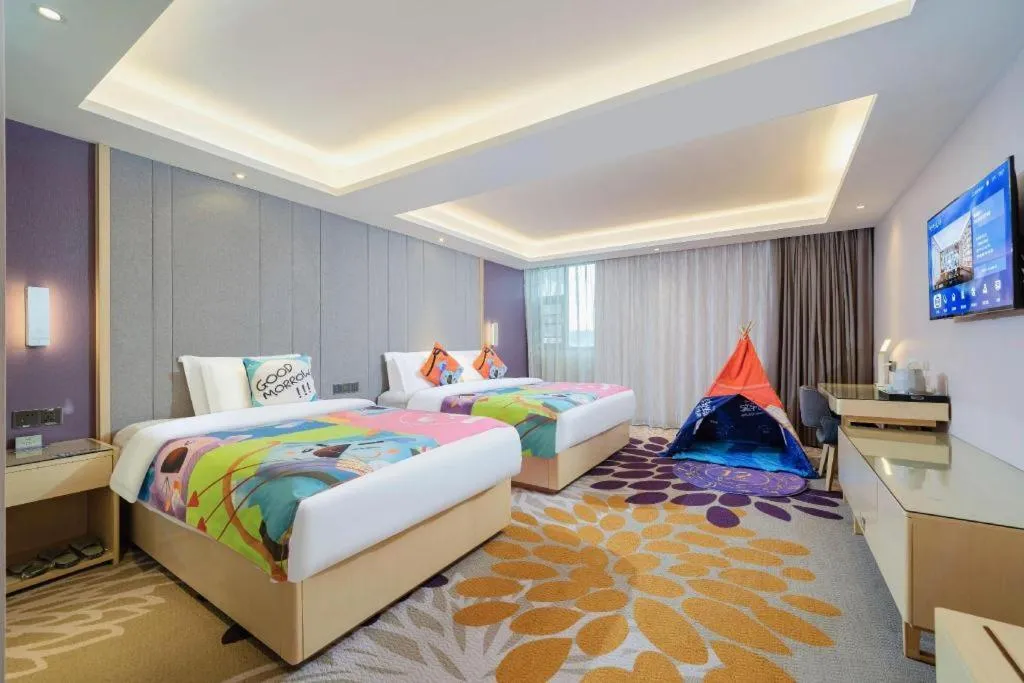 Bed in Lavande Hotel Shaoguan Bainian East Street Fengcai Building