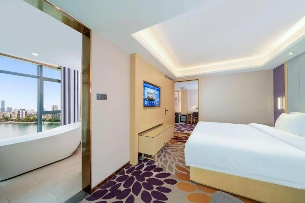 Bed in Lavande Hotel Shaoguan Bainian East Street Fengcai Building