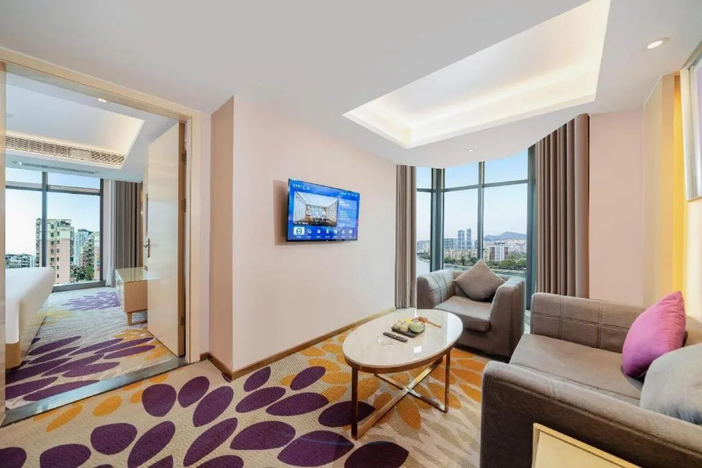 Bed in Lavande Hotel Shaoguan Bainian East Street Fengcai Building