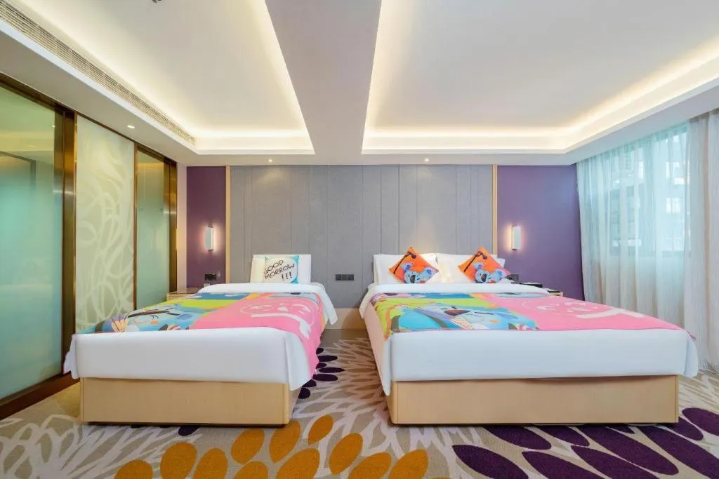Bed in Lavande Hotel Shaoguan Bainian East Street Fengcai Building
