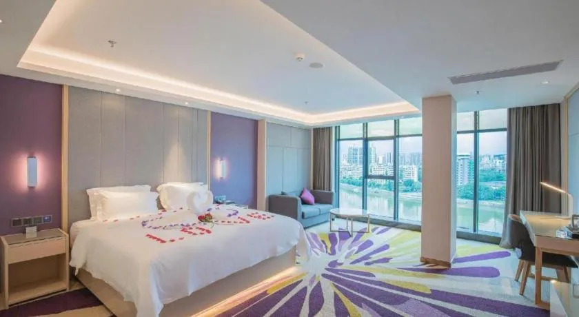 Bed in Lavande Hotel Shaoguan Bainian East Street Fengcai Building