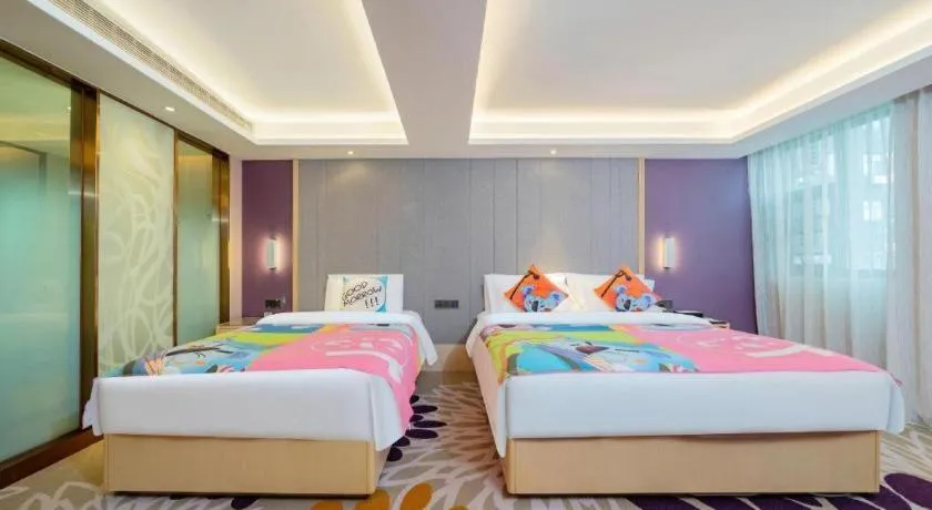 Bed in Lavande Hotel Shaoguan Bainian East Street Fengcai Building