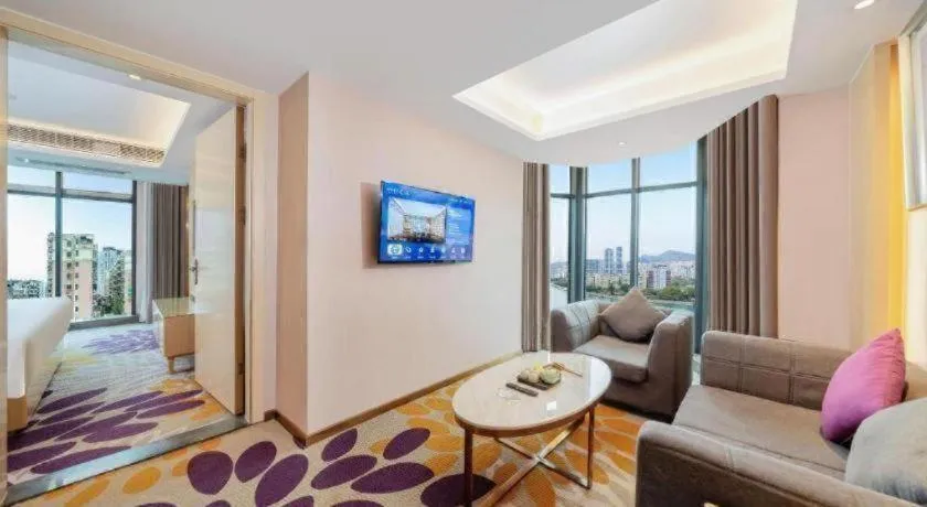 Bed in Lavande Hotel Shaoguan Bainian East Street Fengcai Building