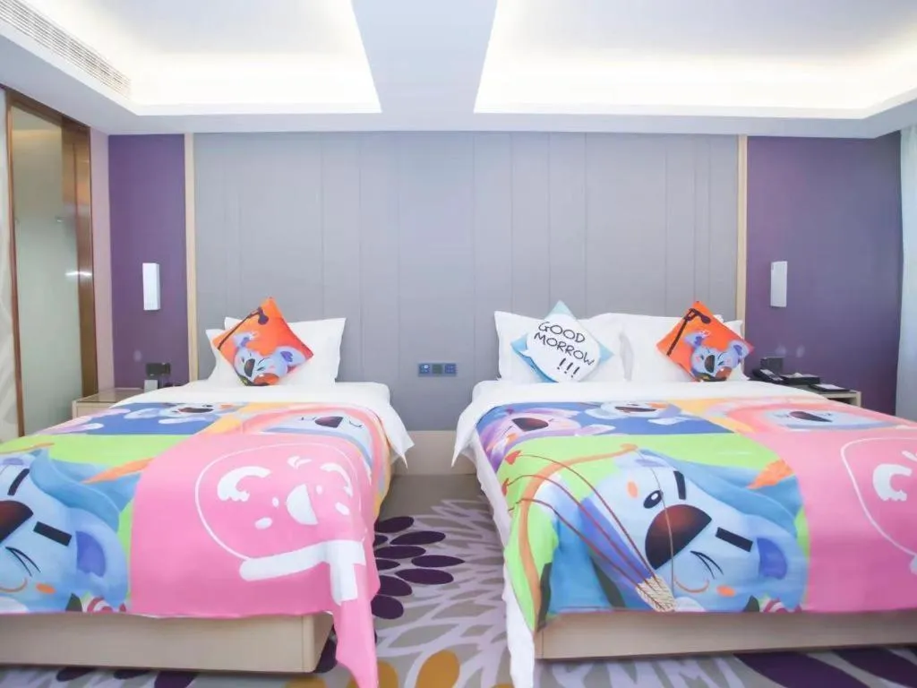 Bed in Lavande Hotel Shaoguan Bainian East Street Fengcai Building