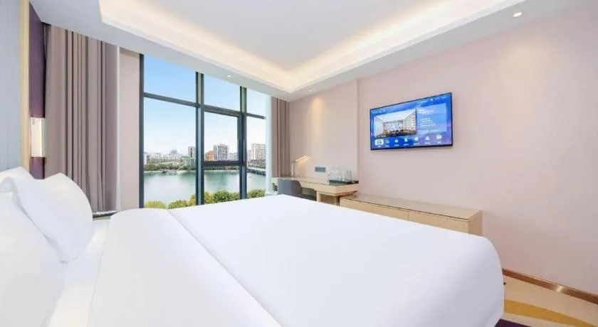 Bed in Lavande Hotel Shaoguan Bainian East Street Fengcai Building