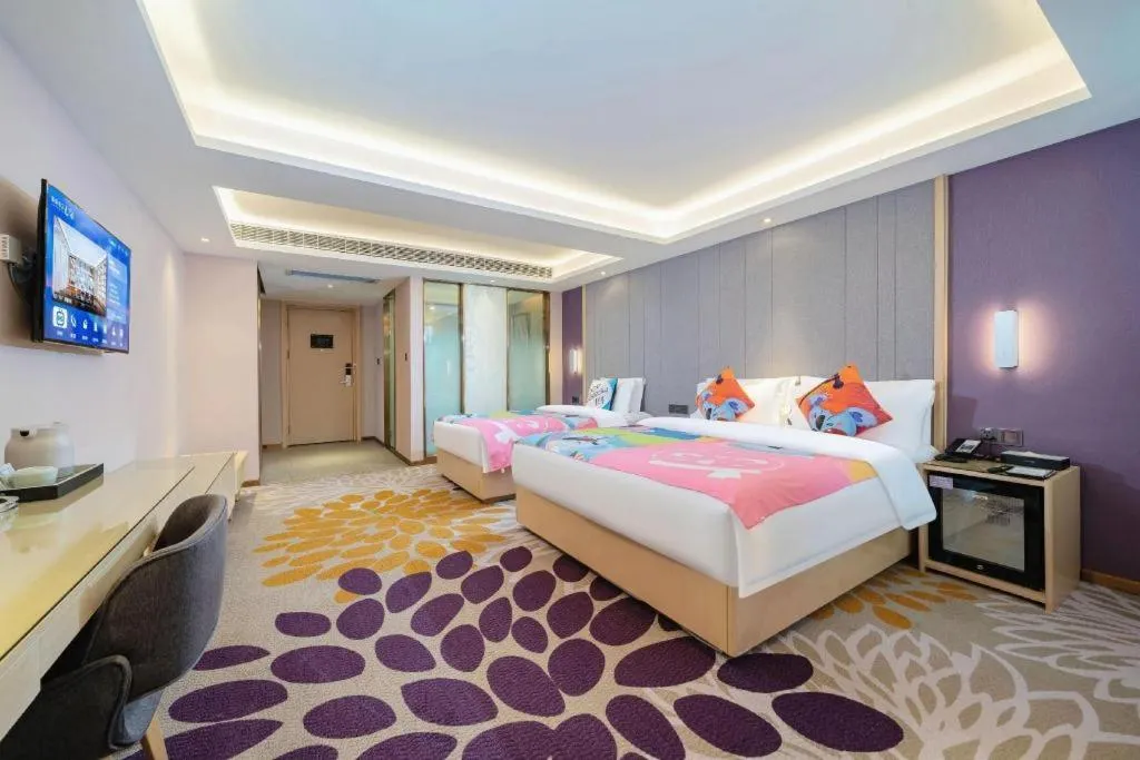 Bed in Lavande Hotel Shaoguan Bainian East Street Fengcai Building