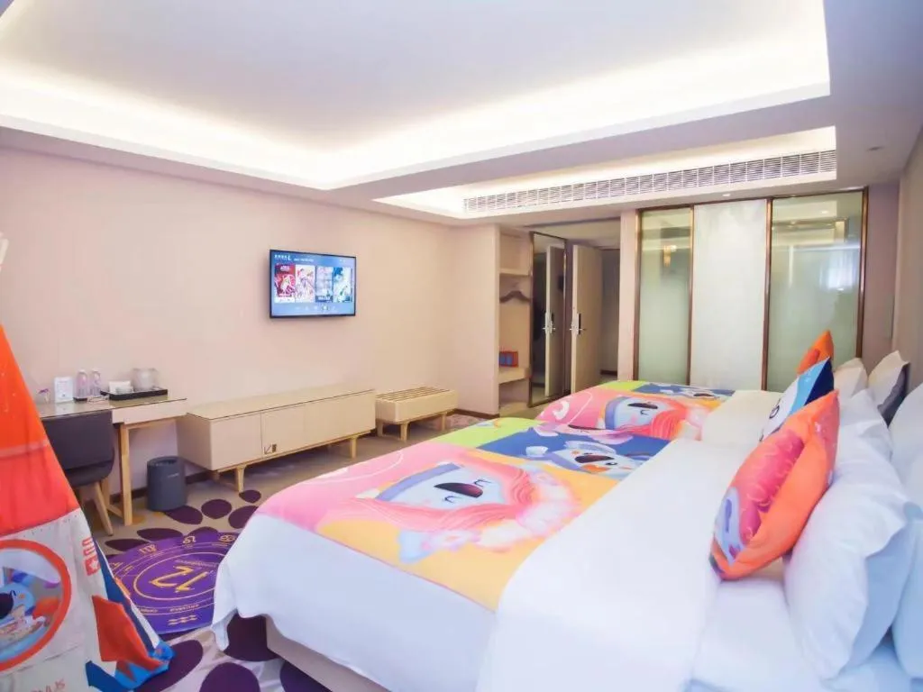 Bed in Lavande Hotel Shaoguan Bainian East Street Fengcai Building