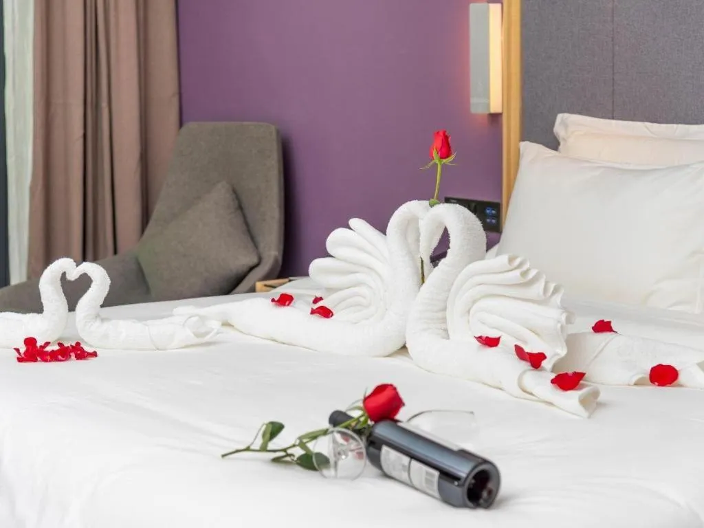 Bed in Lavande Hotel Dongguan Shijie Jiarong Shopping Plaza Liuhua Metro Station