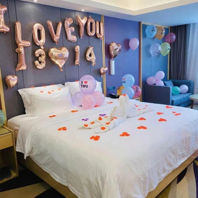 Bed in Lavande Hotel Dongguan Shijie Jiarong Shopping Plaza Liuhua Metro Station