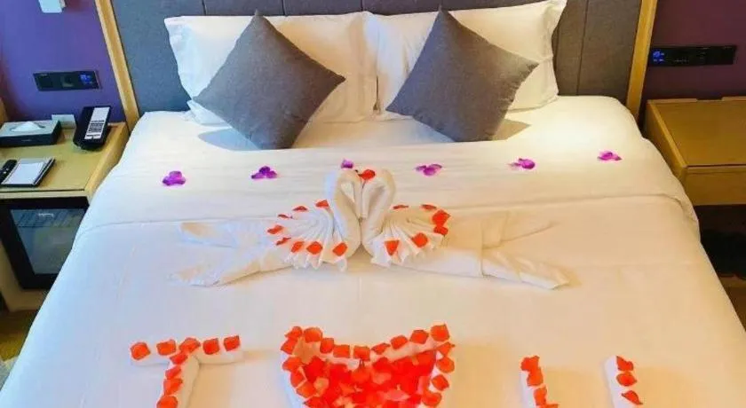Bed in Lavande Hotel Dongguan Shijie Jiarong Shopping Plaza Liuhua Metro Station