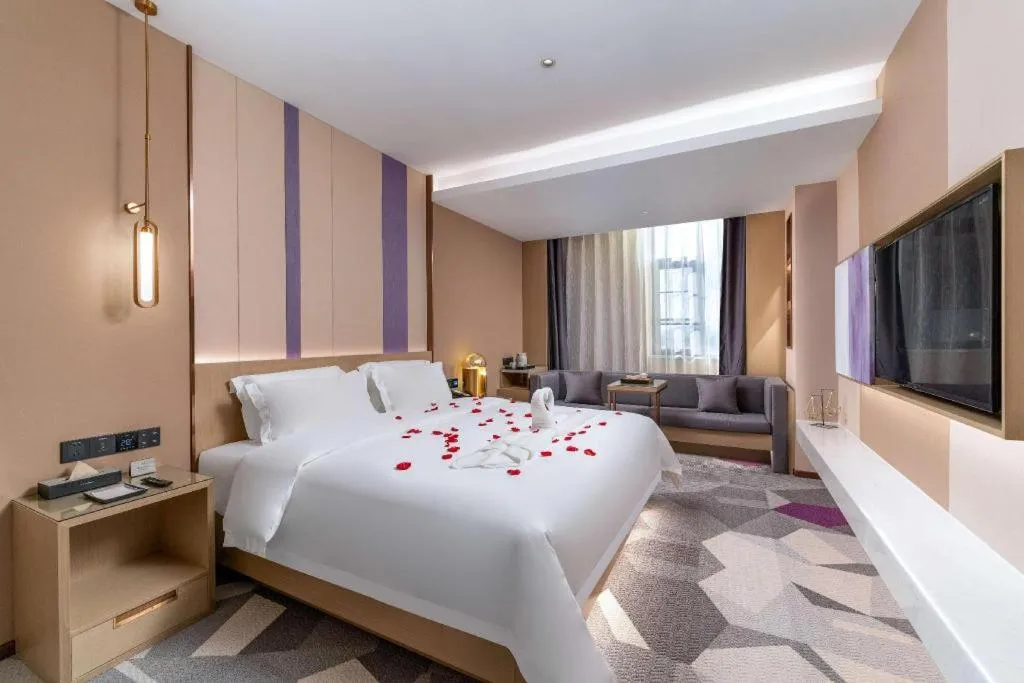 Bed in Lavande Hotel Chaozhou Fortune Center Lin Street