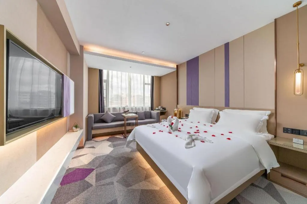 Bed in Lavande Hotel Chaozhou Fortune Center Lin Street
