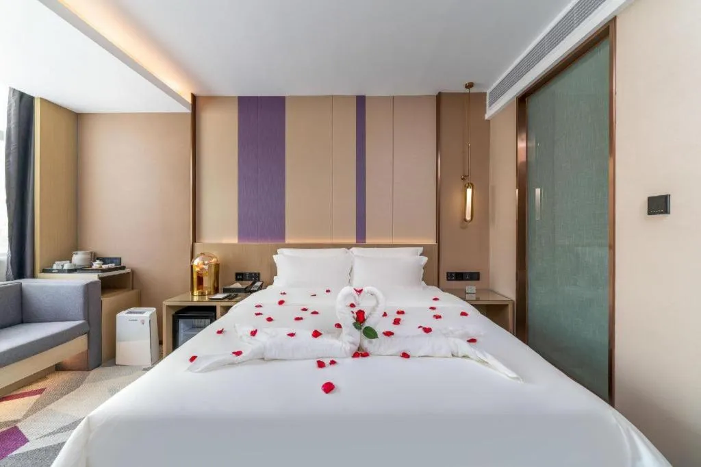 Bed in Lavande Hotel Chaozhou Fortune Center Lin Street