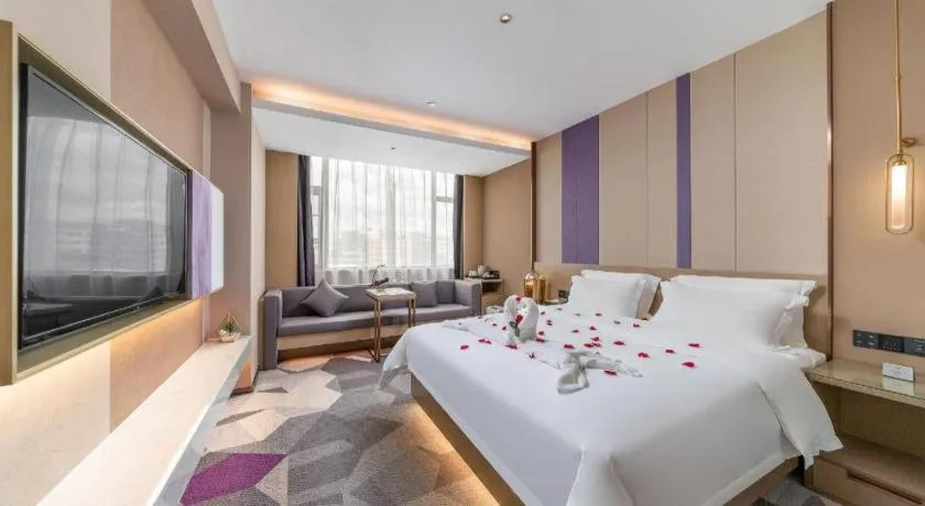Bed in Lavande Hotel Chaozhou Fortune Center Lin Street