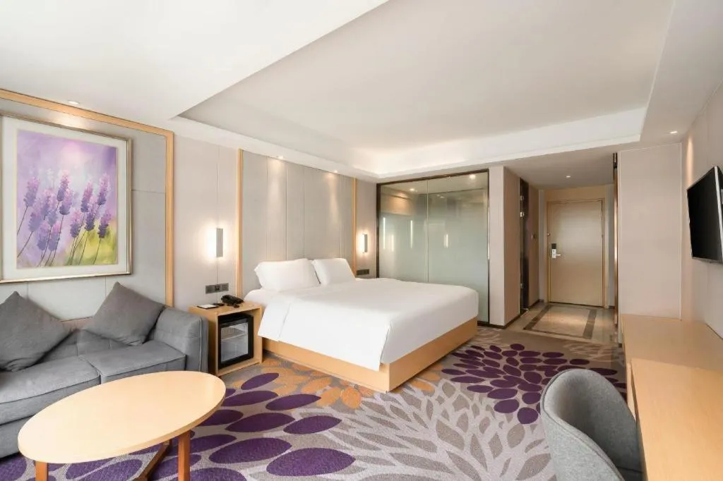 Bed in Lavande Hotel Maoming High-speed Railway Station Xinfu Road