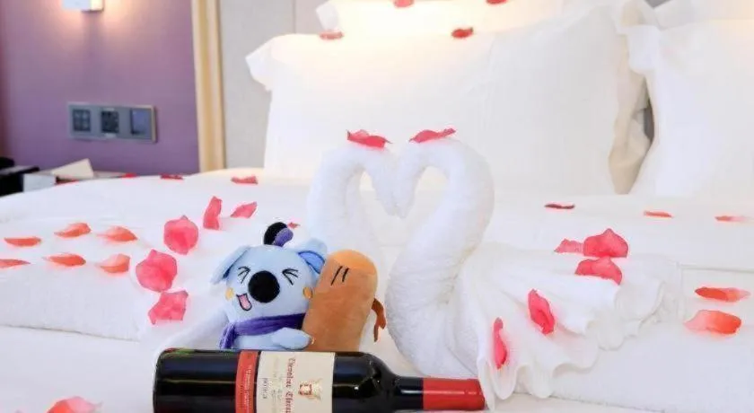 Bed in Lavande Hotel Maoming High-speed Railway Station Xinfu Road