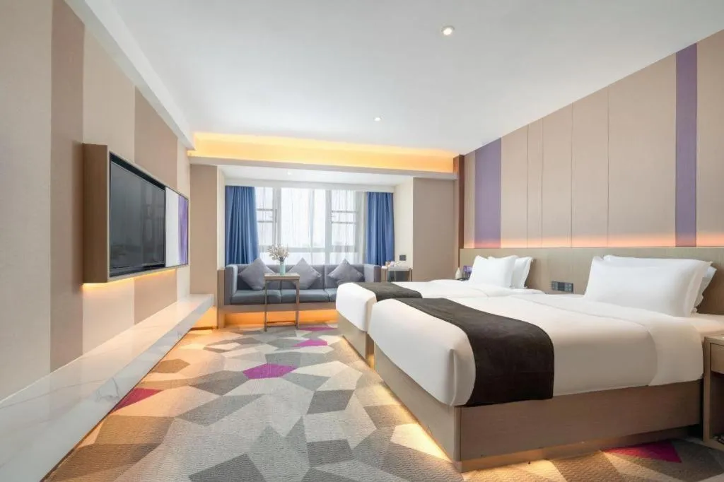 Bed in Lavande Hotel Xuchang Pangdonglai Hengdajinhui Plaza