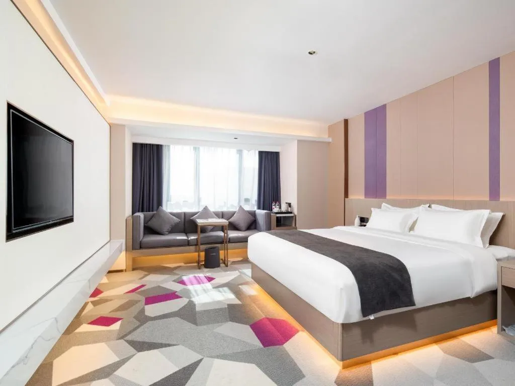 Bed in Lavande Hotel Xuchang Pangdonglai Hengdajinhui Plaza