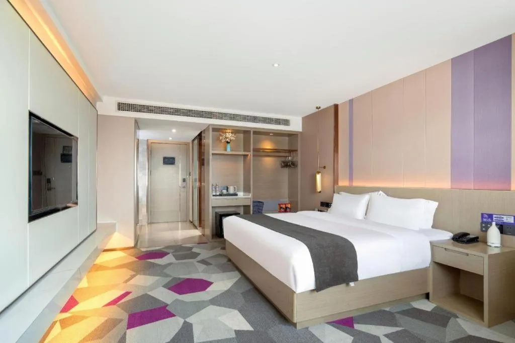 Bed in Lavande Hotel Xuchang Pangdonglai Hengdajinhui Plaza