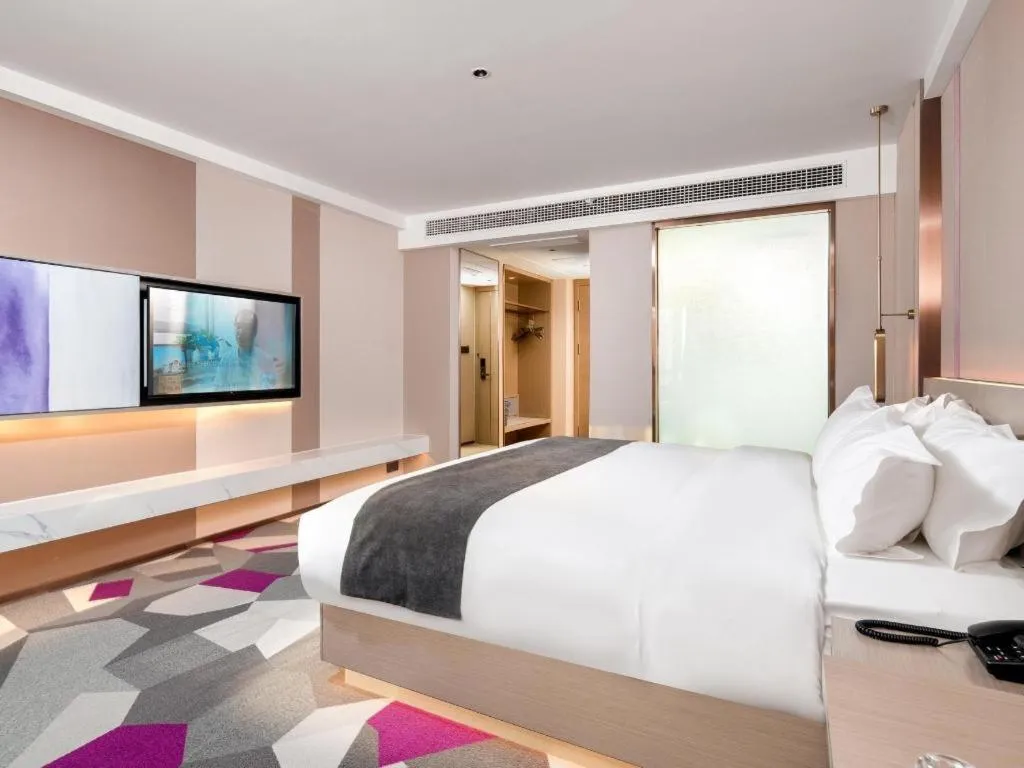 Bed in Lavande Hotel Xuchang Pangdonglai Hengdajinhui Plaza