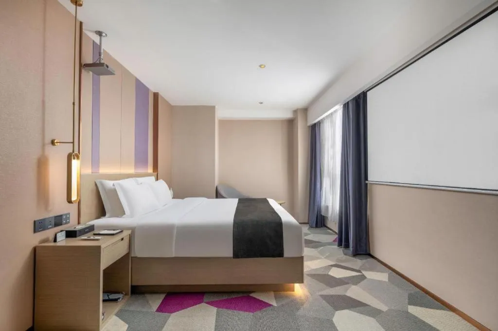 Bed in Lavande Hotel Xuchang Pangdonglai Hengdajinhui Plaza