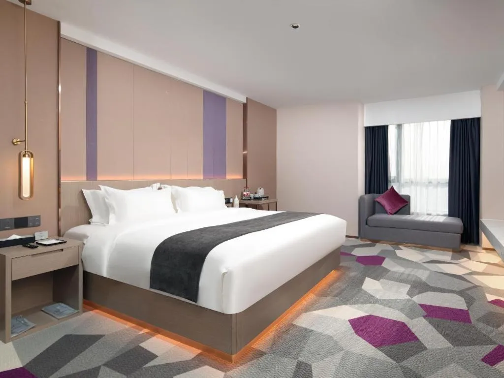 Bed in Lavande Hotel Xuchang Pangdonglai Hengdajinhui Plaza