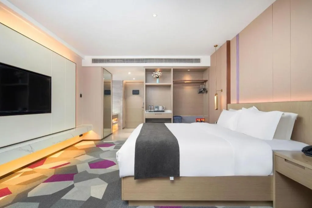 Bed in Lavande Hotel Xuchang Pangdonglai Hengdajinhui Plaza