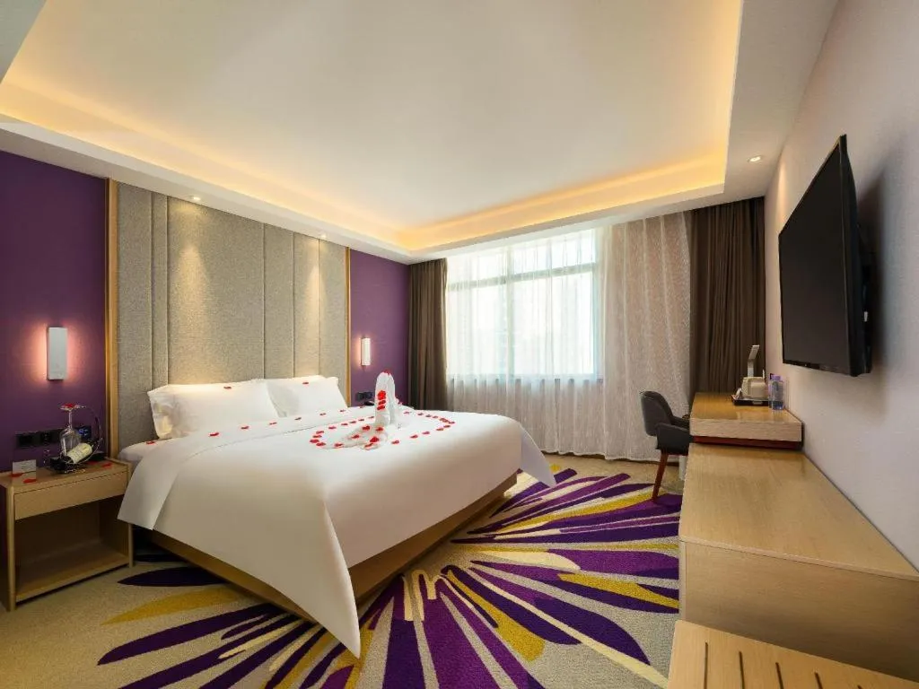 Bed in Lavande Hotel Shanwei Haifeng Fenghuang New City Tianhong Plaza