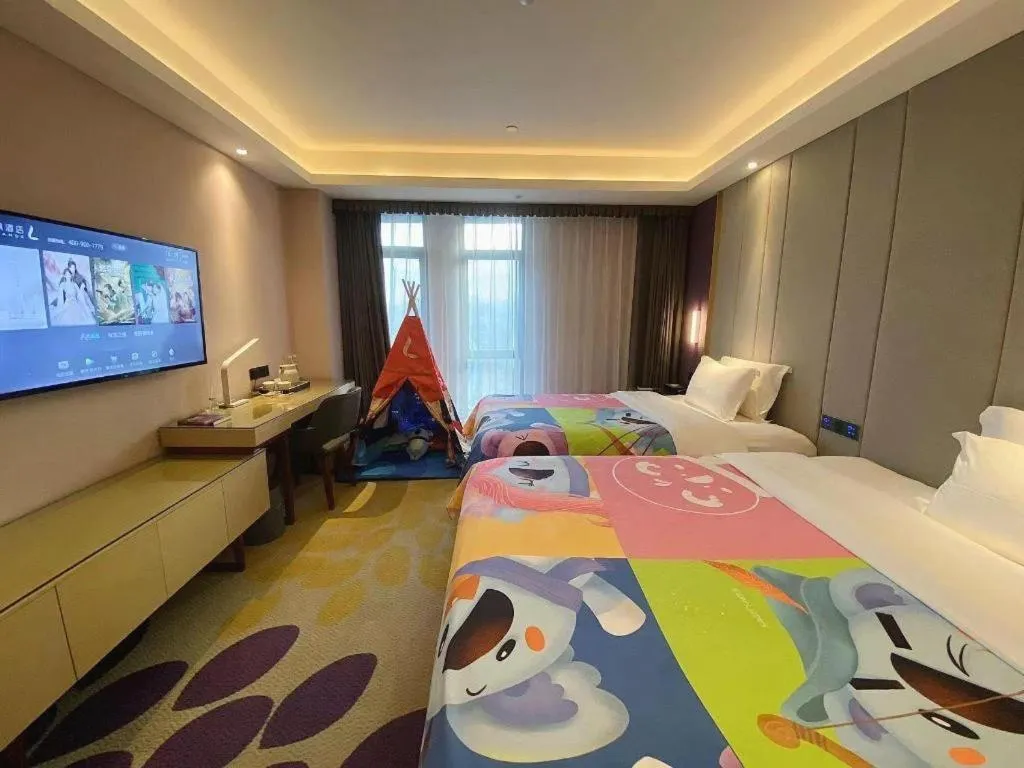 Bed in Lavande Hotel Shanwei Haifeng Fenghuang New City Tianhong Plaza