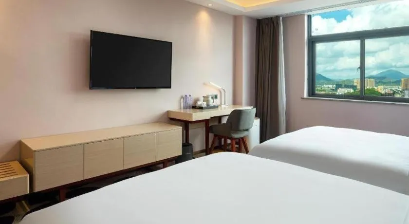 Bed in Lavande Hotel Shanwei Haifeng Fenghuang New City Tianhong Plaza